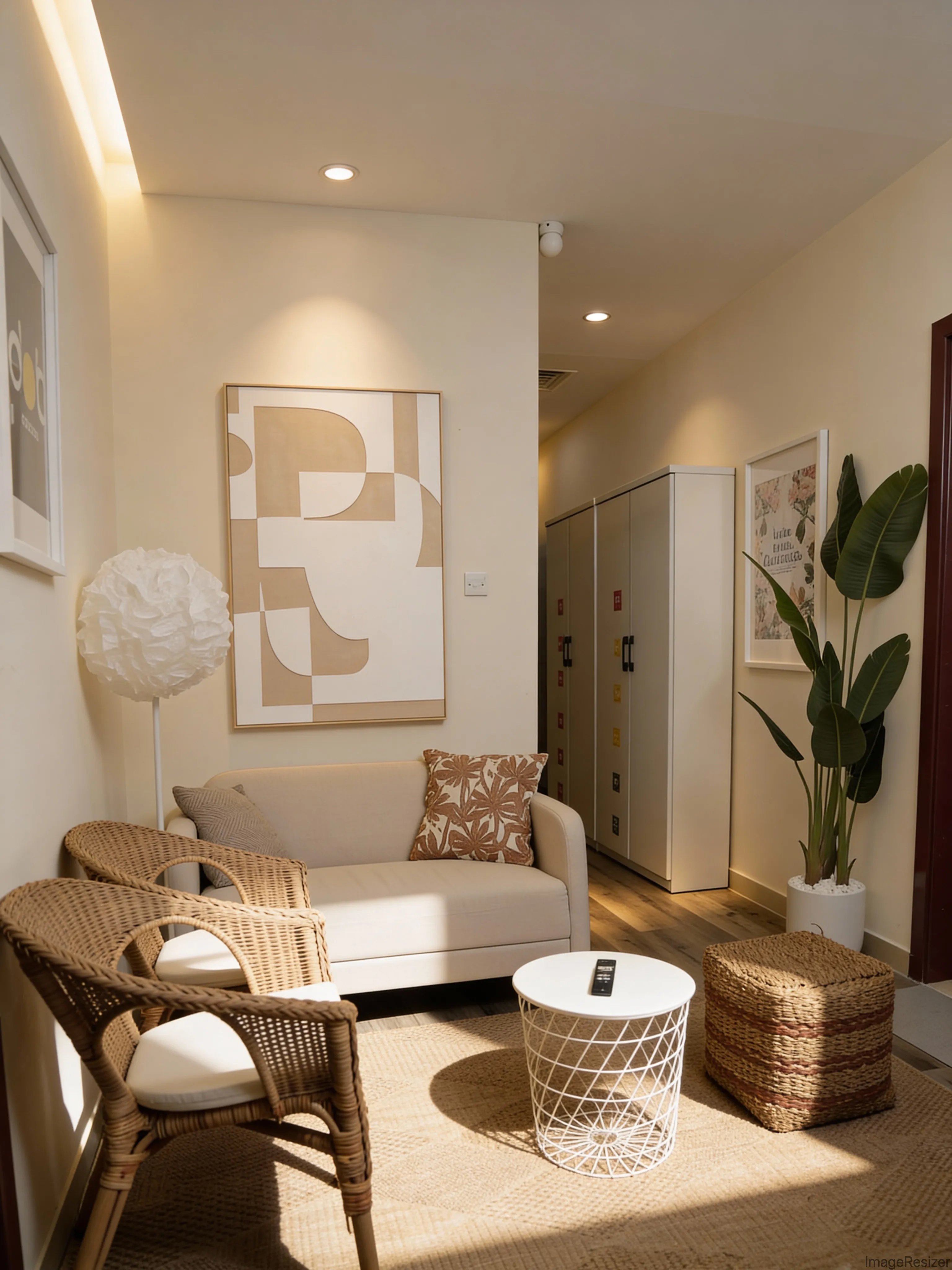 Co-living lounge area